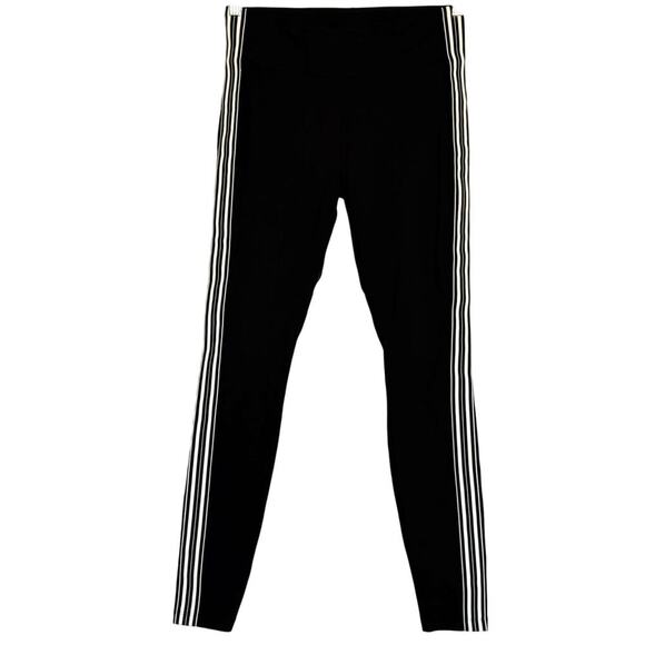 Athleta Track Tux Tight Womens Size Small Black/White Stripe - Picture 4 of 11